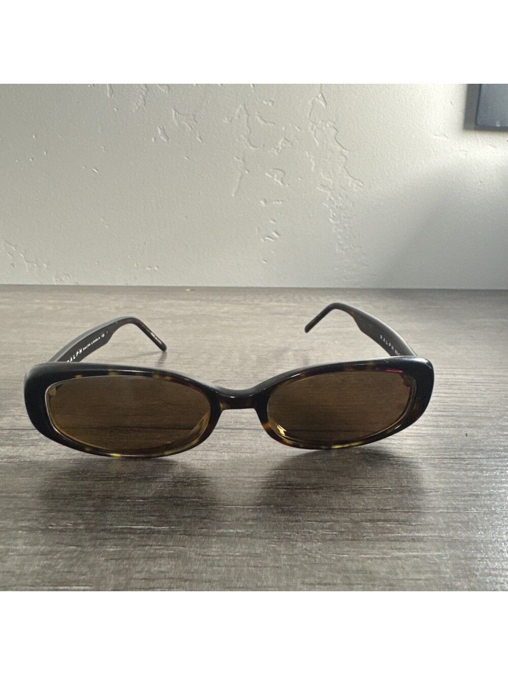 VTG Ralph Lauren Tortoise Oval Sunglasses 959 S 086 50 17 135 FRAMES ONLY
